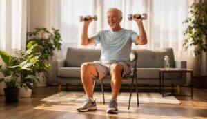 Muskelaufbau ab 60: 4 Sitzübungen, die effektiver sind als klassisches Krafttraining