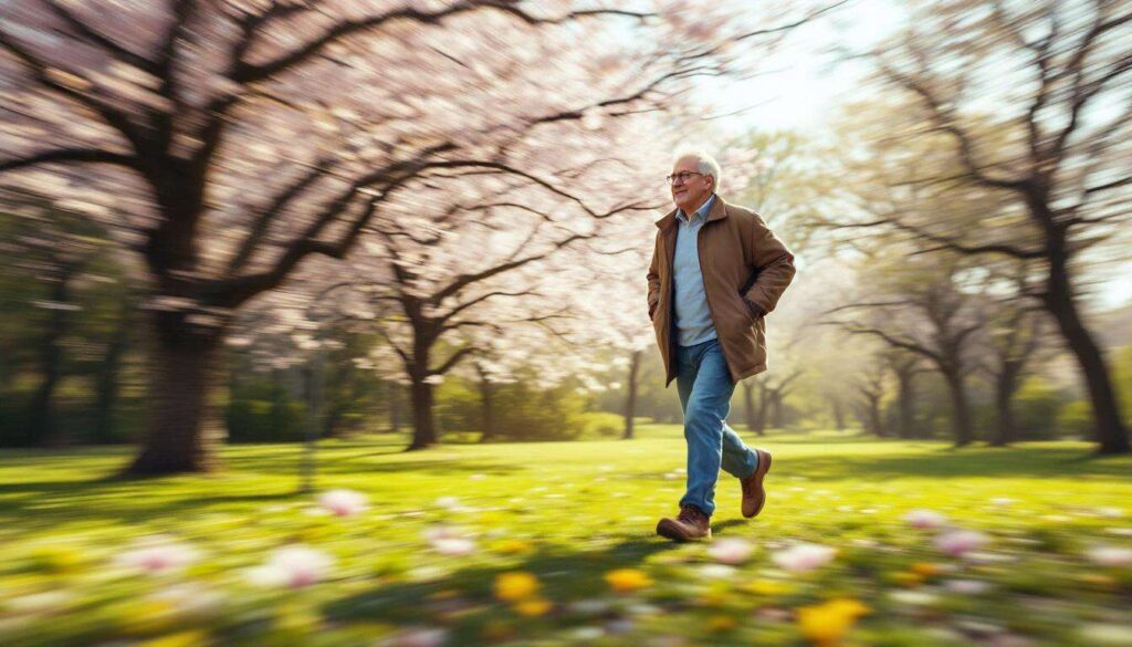 Gehen im Frühling, Sportmediziner erklären warum Tempo wichtiger ist als Dauer ab 55