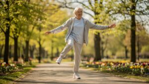 Sturzrisiko im Frühling: Warum Geriater jetzt besonders zu Gleichgewichtstraining raten